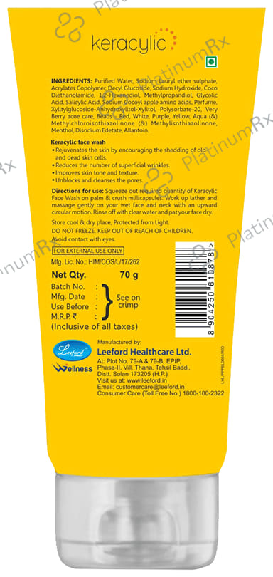 Leeford Keracylic Facewash Encapsulated with Active Beads
