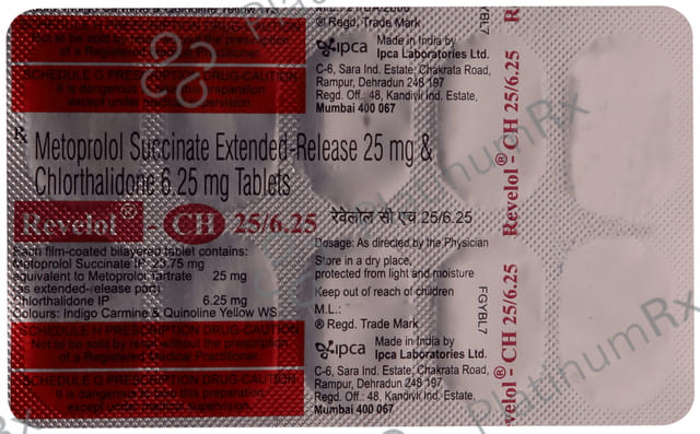 Revelol CH 25/6.25mg Tablet 10s
