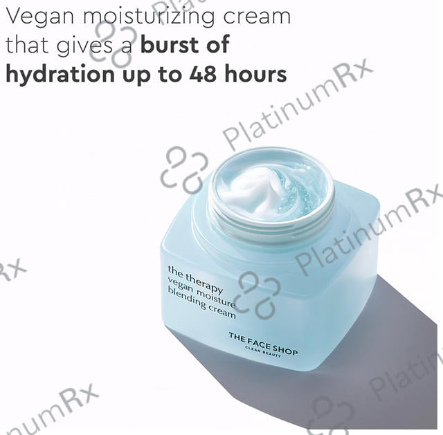 The Face Shop The Therapy Vegan Moisture Blending Cream With 48Hr Hydration, Lightweight Gel & Cream Based Hydration Moisturizer