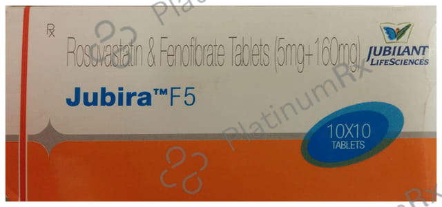 Jubira F 5/160mg Tablet 10s