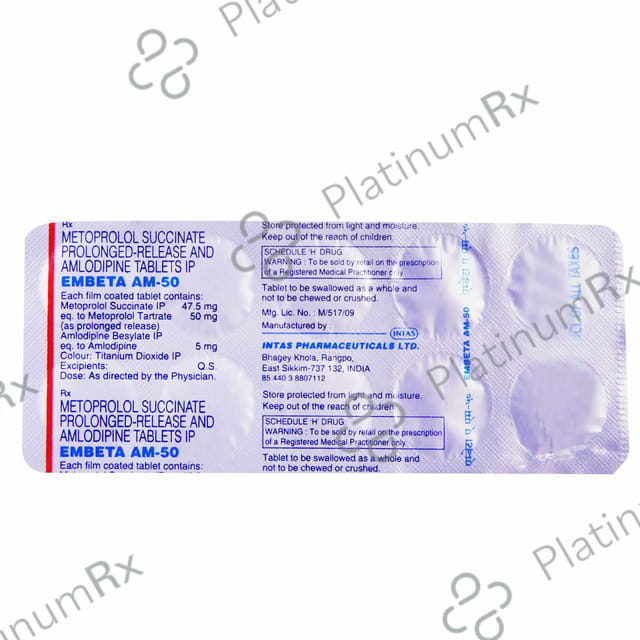 Embeta AM 25/5mg Tablet 10s
