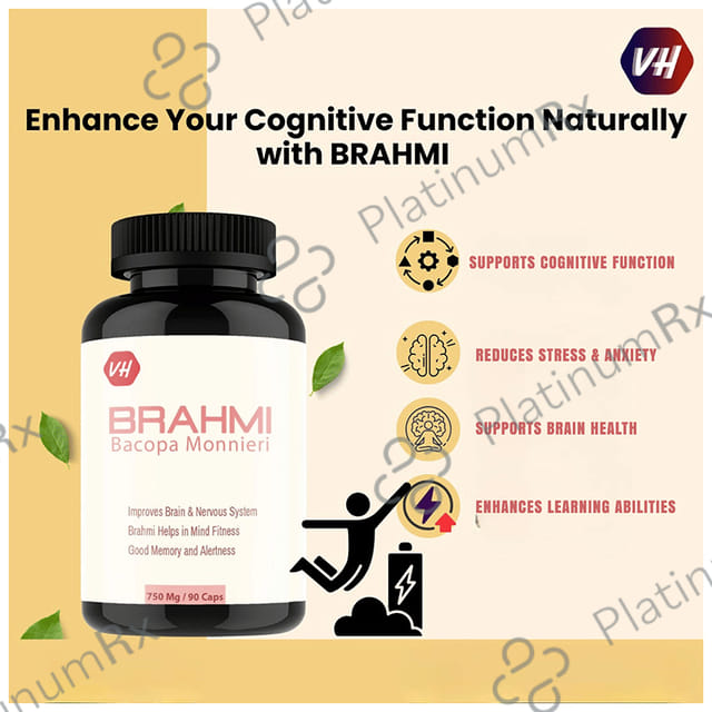 Vitaminhaat Brahmi Bacopa 750mg Capsule