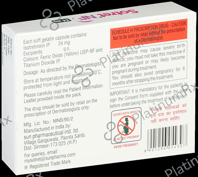 Sotret NF 24mg Capsule 10s