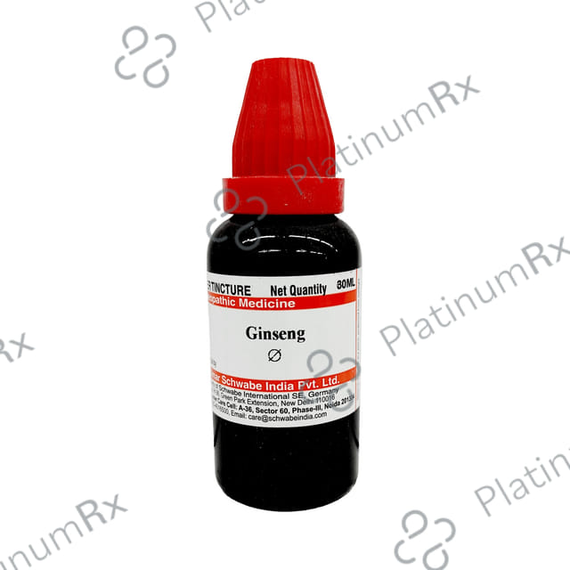 Dr Willmar Schwabe India Ginseng Mother Tincture Q