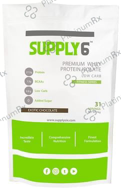 Supply6 Premium Whey Protein Isolate Exotic Chocolate 1 Powder