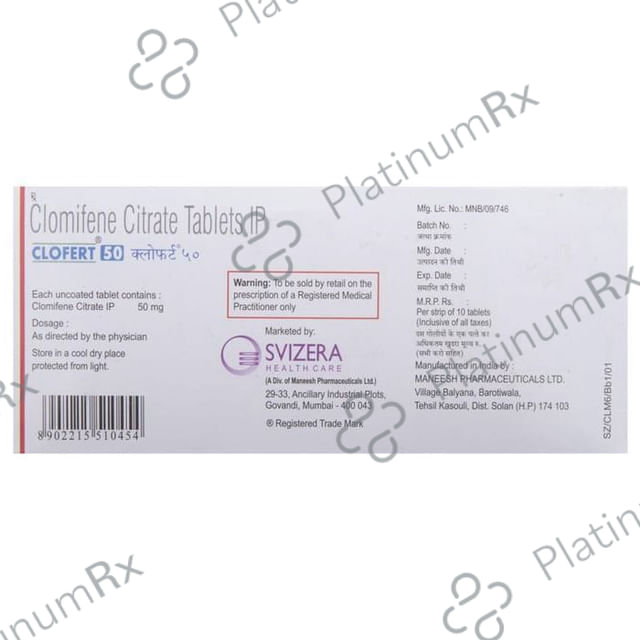 Clofert 50mg Tablet 10s