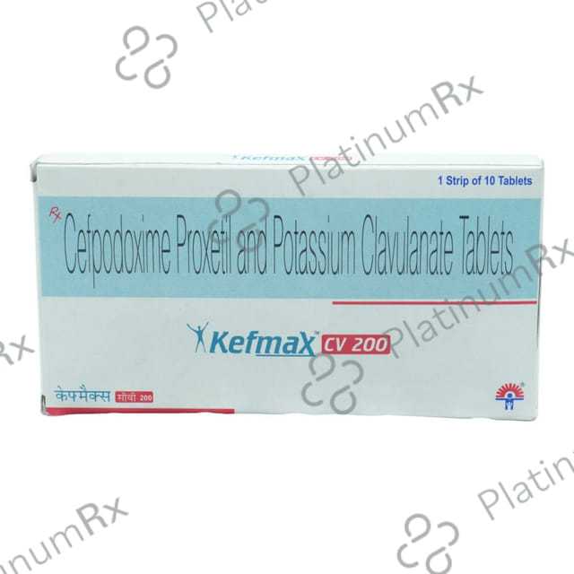Kefmax CV 200 mg/125 mg Tablet