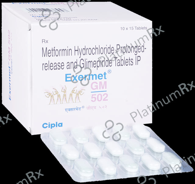 Exermet GM 2/500mg Tablet PR 15s