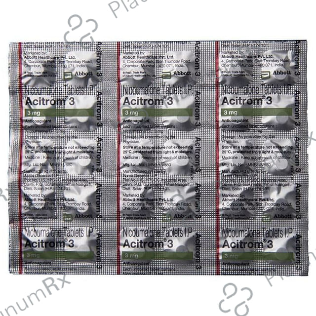 Acitrom 3mg Tablet 30s