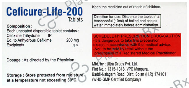 Ceficure-Life 200 Tablet DT