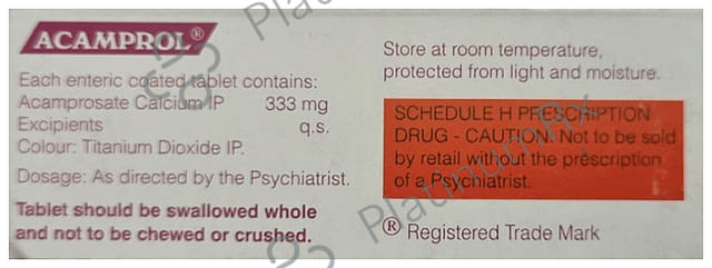 Acamprol 333mg Tablet 6s