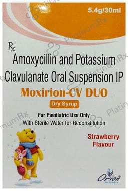 Moxirion CV Duo 400/57mg Dry Syrup Strawberry 30ml