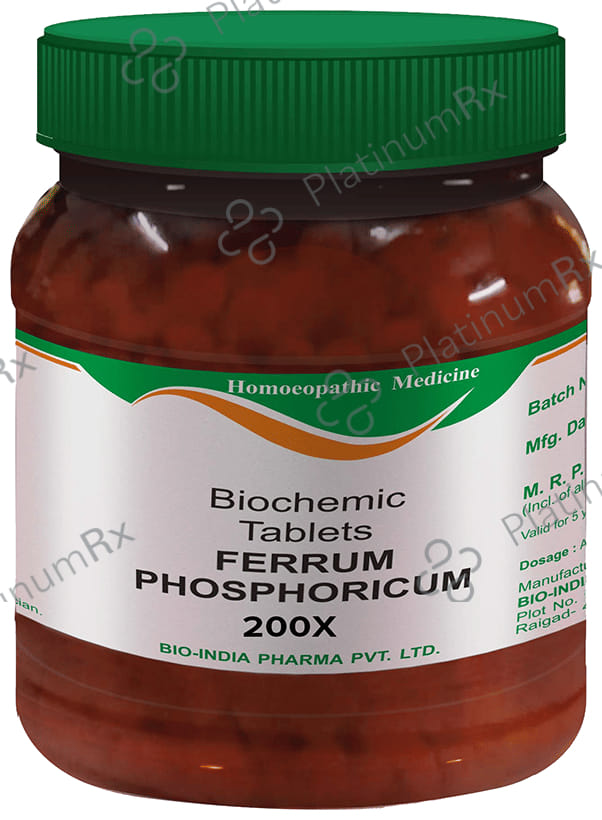 Bio India Ferrum Phosphoricum Biochemic Tablet 200X 450 gm