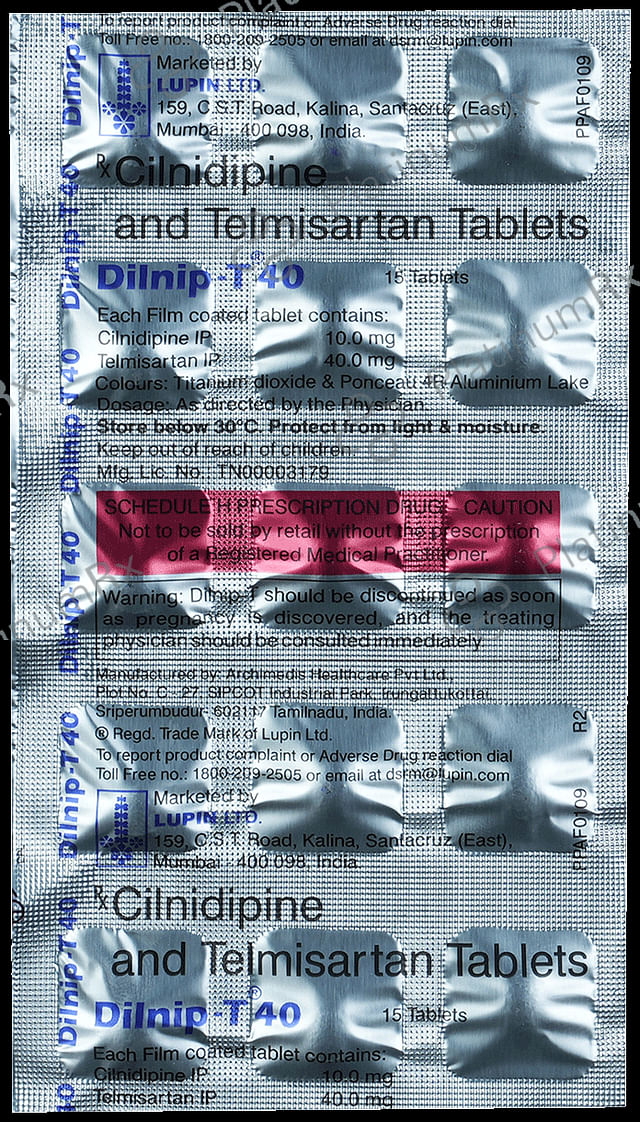 Dilnip T 10/40mg Tablet 15s