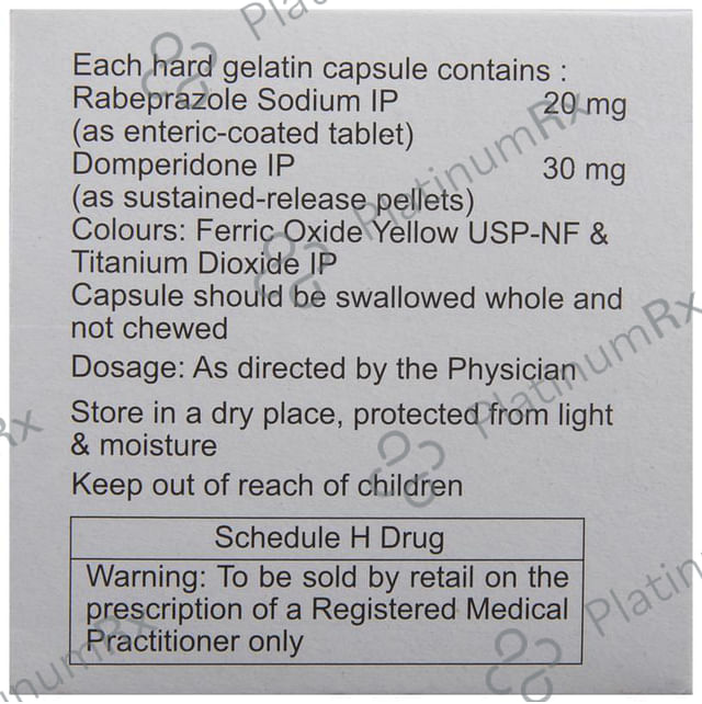 Acera D 30/20mg Capsule SR 10s