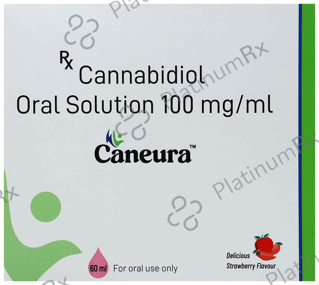 Caneura 100mg Oral Solution Strawberry Flavour 60ml