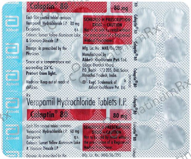 Calaptin 80mg Tablet 30s