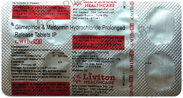 GM Life M 1/500mg Tablet PR 10s