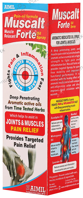 Aimil Muscalt Forte Oil Spray - Relieves Joint & Muscle Pain 30 ml