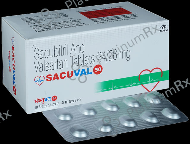 Sacuval 50 24/26mg Tablet 10s