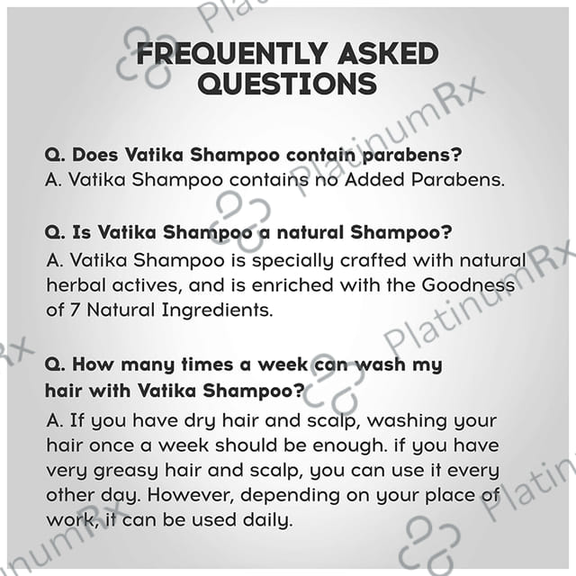 Dabur Vatika Naturals Amla & Bhringraj Long & Black Shampoo 180 ml