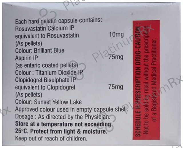 Rosunova Plus 75/75/10mg Capsule 10s