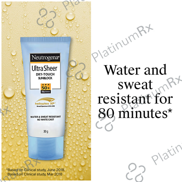 Neutrogena Ultra Sheer Dry Touch Sunblock SPF 50+ Lotion 30ml