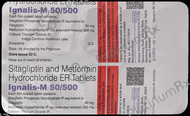 Ignalis M 50/500mg Tablet ER 10s
