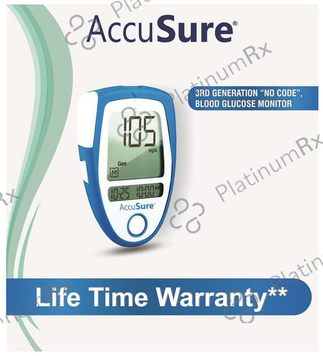 Dr. Gene AccuSure 3rd Generation Blood Glucose Monitoring System with 25 Strip Free
