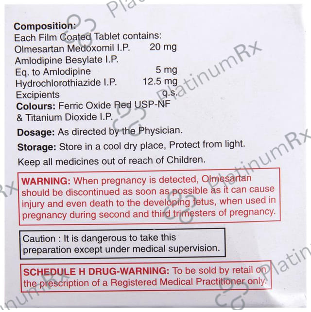Olmax 3D 20mg Tablet 10s