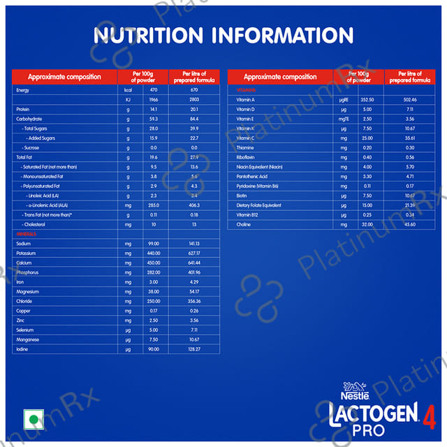 Lactogen Pro 4 Refill Powder 400gm