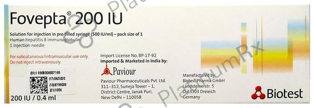 Fovepta 200IU Solution for Injection 1s