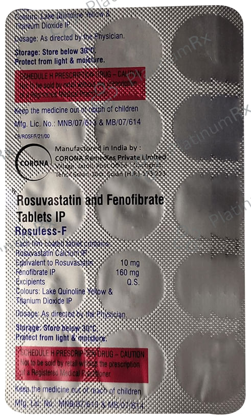Rosuless F 160/10mg Tablet 15s