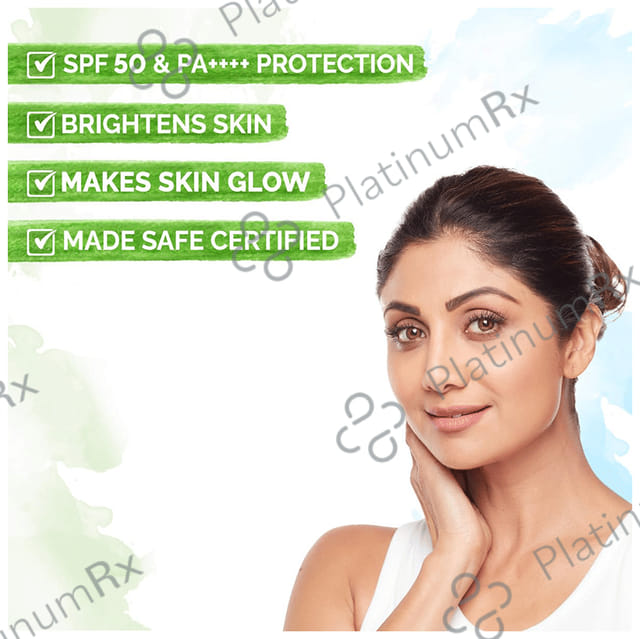 Mamaearth Vitamin C Daily Glow Sunscreen SPF 50 PA+++ Cream 50gm