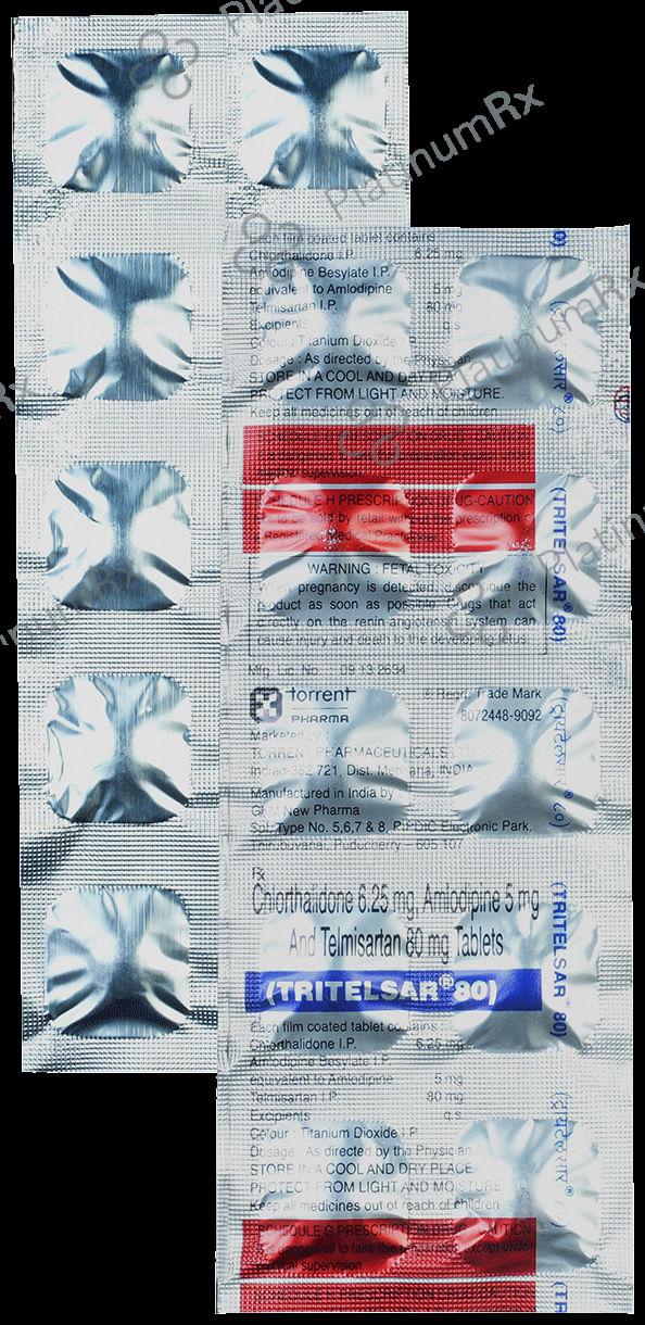 Tritelsar 5/6.25/80mg Tablet 10s