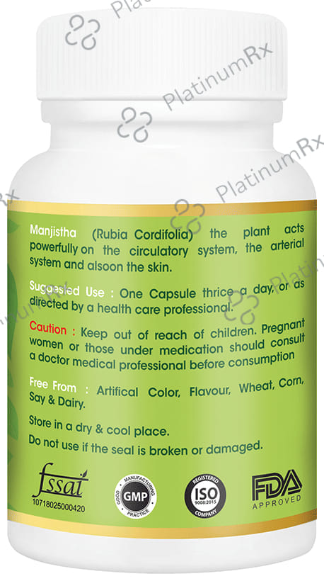 Vitagreen Manjistha 500mg Capsule