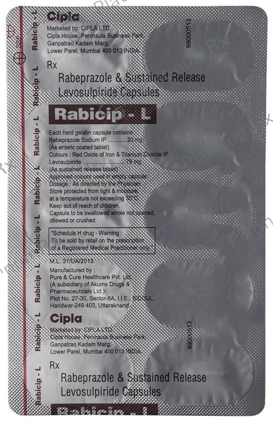 Rabicip L 75/20mg Capsule SR 10s