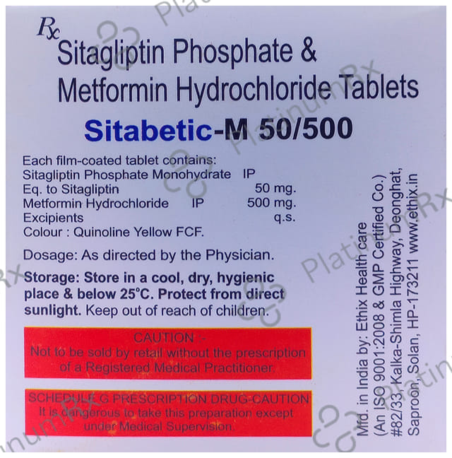 Sitabetic-M 50/500 Tablet