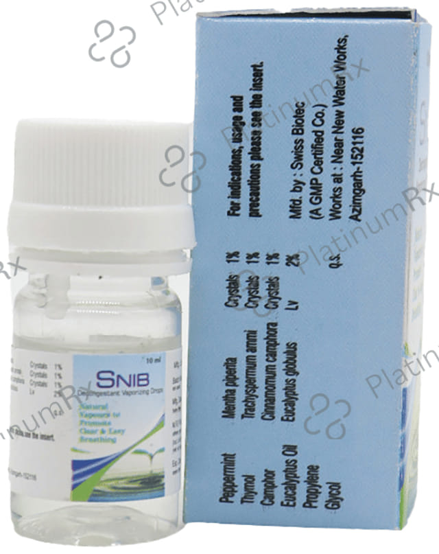 Snib Decongestant Vaporizing Drops