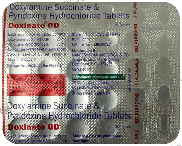 Doxinate OD 20/20mg Tablet 30s