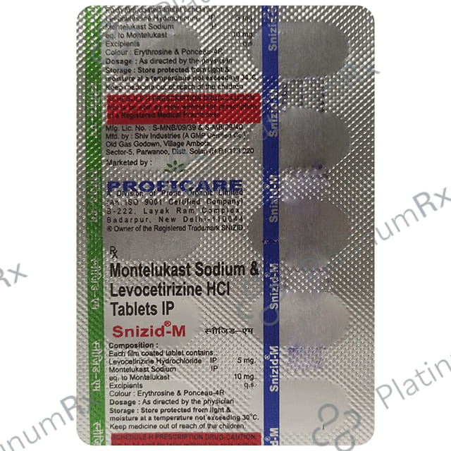 Snizid M 5/10mg Tablet 10s