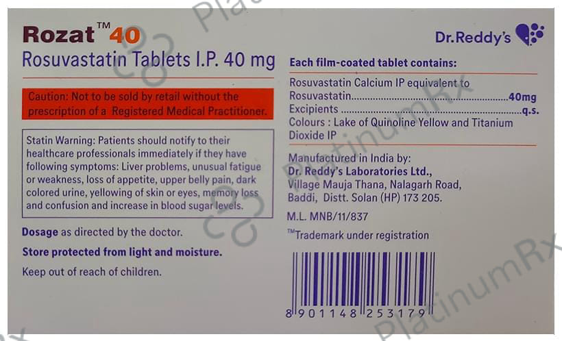 Rozat 40mg Tablet 15s