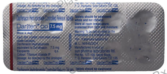Dariten OD 7.5mg Tablet PR 10s