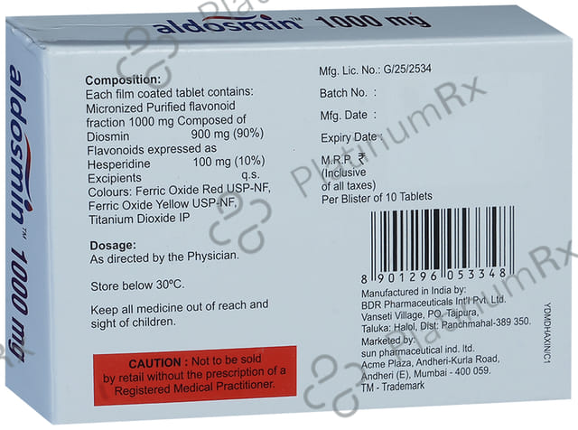 Aldosmin 1000mg Tablet 10s