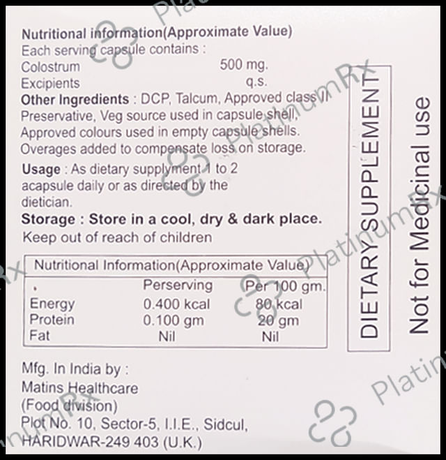 Coltrum 500mg Capsule 10s