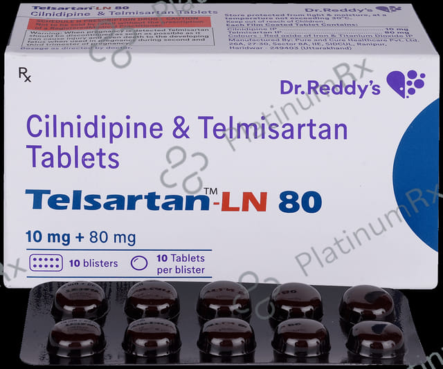 Telsartan LN 10mg/80mg Tablet