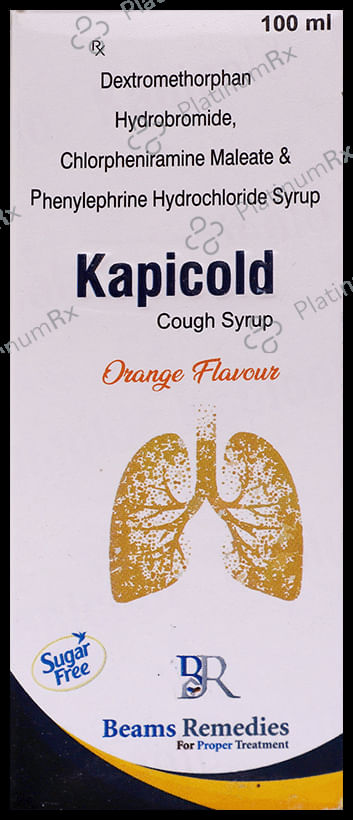 Kapicold Syrup Orange Sugar Free