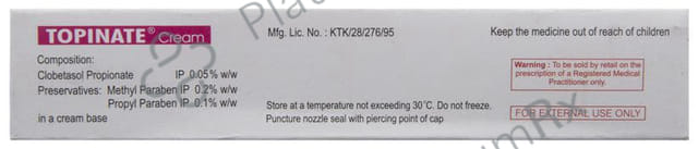 Topinate 0.05% Cream 30gm