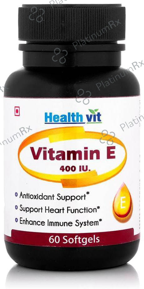 HealthVit Vitamin E Dry 400IU Capsule