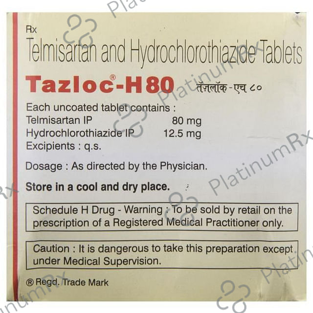 Tazloc H 12.5/80mg Tablet 10s